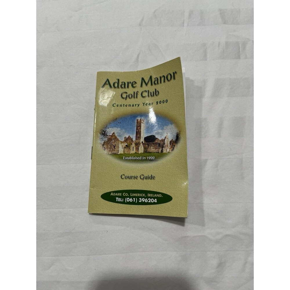 Adare Manor Golf Club Centenary Year 2000 Course Yardage Book Full Color Unused